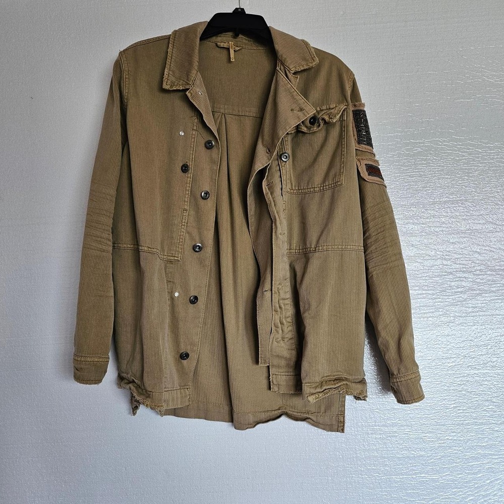Free People size S Tan military jacket,Size S